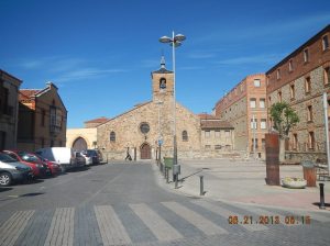 Plaza San Bartolomè with the Iglesia San Bartolomè in the backgroiund
