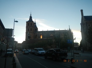 La Catedral de Santa Maria in the twilight.